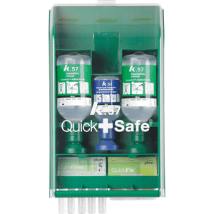 Erste- Hilfe- Station QuickSafe Basic, gefüllt, zur Wandmontage, 430 x 253 x 92mm Bild 1