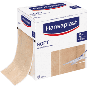 Hansaplast® Soft- Pflaster, für empfindliche Haut, sanft ablösbar, 6cm, 5m / Rolle Bild 3