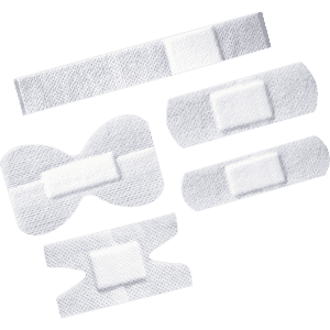 aluderm®-aluplast Pflasterspender, gefüllt, Kunststoff, Wandhalterung, 160x122x57mm Bild 3