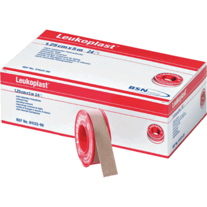 Leukoplast® Fixierpflaster, beige, 1,25cmx5m, 24 Rollen / Verpackungseinheit Bild 1