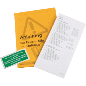 SÖHNGEN® Anleitung für Ersten- Hilfe- Leistung bei Unfällen, Informationsbroschüre Bild 2
