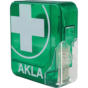Pflasterspender AKLA, gefüllt, beige, Kunststoff, grün, 50 x 160 x 150mm Bild 4