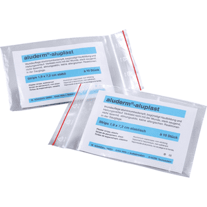 aluderm®-aluplast Strips, elastisch, weiß, 1,9x7,2mm, 100 / Verpackungseinheit Bild 1