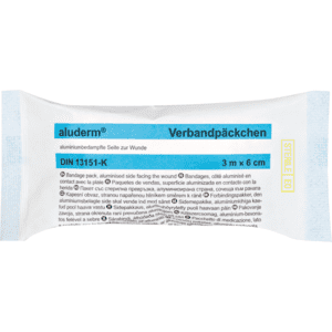 aluderm® Verbandpäckchen, klein, mit Wundkompresse, 300x6cm, 5 /  Verpackungseinheit