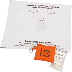 SÖHNGEN® Miniset Beatmen & Schützen, Beatmungstuch, Schutzhandschuhe, Tasche Bild 2