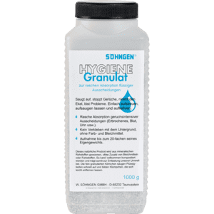 SÖHNGEN® Hygiene- Granulat, geeignet für schnelle Absorption, 1000ml / Flasche Bild 1