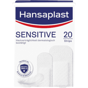 Hansaplast® Sensitive, hautfreundlich, atmungsaktiv, 5Pack / VE, 20Strips / Pack Bild 1