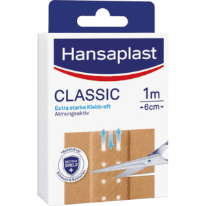 Hansaplast® Pflaster CLASSIC, luftdurchlässig, für normale Haut, 6cmx1m, 10Pack/VE Bild 1