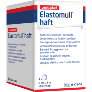 Leukoplast® Fixierbinde Elastomull haft, weiß, verstärkte Baumwolle, 8cmx4m, 10 / Verpackungseinheit Bild 1