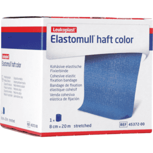 Leukoplast® Fixierbinde Elastomull haft color, blau, 8cm, 20m / Rolle Bild 1