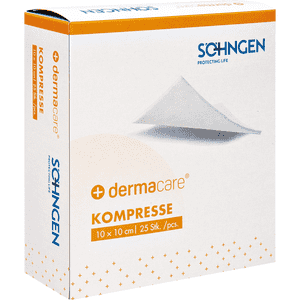 DermaCare® Kompresse, Viskose-Vlies, 10x10cm, 25 / Verpackungseinheit Bild 1