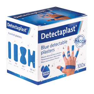Detectaplast® Pflaster Univeral sortiert, detektierb, blau, 19x72mm/25x72mm, 100 / Verpackungseinheit Bild 1