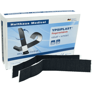 Holthaus Medical Fingerverband YPSIPLAST®, elastisch, schwarz, 2x12cm, 100 / Verpackungseinheit Bild 1