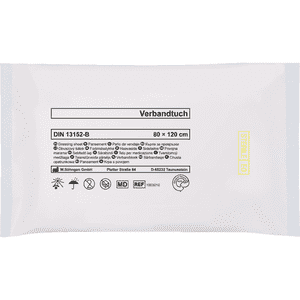 SÖHNGEN® Verbandtuch, DIN 13152, steril verpackt, 80 x 120cm Bild 1