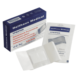 Holthaus Medical Wundverband YPSIPOR, weiß, steril verpackt, 10x10cm, 10 / Verpackungseinheit Bild 1