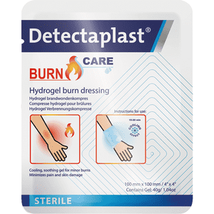 Detectaplast® Burn Care, Kompresse mit Gel gegen Verbrennung, 10 x 10cm Bild 1