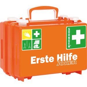 SÖHNGEN® Erste- Hilfe- Koffer Joker, leer, orange, Wandhalterung Bild 1