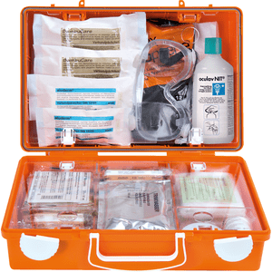 SÖHNGEN® KFZ-Verbandkoffer, 13164, zusätzliche GGVSEB-Ausrüstung, orange, Wand. Bild 3