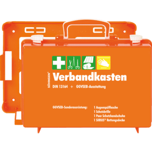 SÖHNGEN® KFZ-Verbandkoffer, 13164, zusätzliche GGVSEB-Ausrüstung, orange, Wand. Bild 2