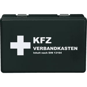 K.57 KFZ-Verbandkasten Car, DIN 13164:2022, schwarz, Kunststoff