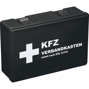 K.57 KFZ- Verbandkasten Car, DIN 13164, schwarz, Kunststoff, 220 x 150 x 75mm Bild 2
