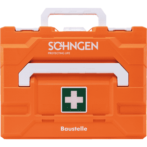 SÖHNGEN® Erste- Hilfe- Koffer metaBOX Baustelle, DIN 13157, orange, Traglast 125kg Bild 1