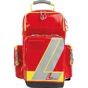 LifeBags Notfallrucksack L, mit Tragegurt, rot, 470 x 370 x 220mm Bild 1