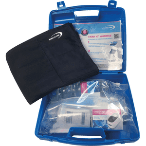 E- COOLINE Hitze- Notfall- Koffer Basic, Soforthilfe für den Hitze- Notfall, blau Bild 2