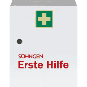 SÖHNGEN® Verbandschrank Heidelberg, ohne Füllung, 1-türig, weiß, 302 x 362 x 140mm Bild 1