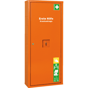 SÖHNGEN® Sanitätswandschrank Stocky, leer, orange, Feinblech, 490 x 1120 x 200mm Bild 1