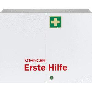 SÖHNGEN® Verbandschrank London, ohne Füllung, 2-türig, weiß, 604 x 462 x 170mm Bild 1