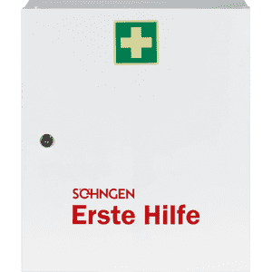 SÖHNGEN® Verbandschrank Paris, ohne Füllung, 1-türig, weiß, Stahlblech, 402x462x112mm Bild 1
