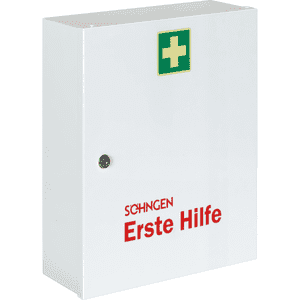 SÖHNGEN® Verbandschrank Paris, ohne Füllung, 1-türig, weiß, Stahlblech, 402x462x112mm Bild 2