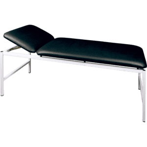 Untersuchungsliege, 2-teilig, Belastbarkeit bis 200 kg, schwarz, 1900 x 700 x 680mm Bild 1