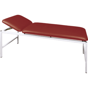 Untersuchungsliege, 2-teilig, Belastbarkeit bis 200 kg, dunkelrot, 1900x700x680mm Bild 1