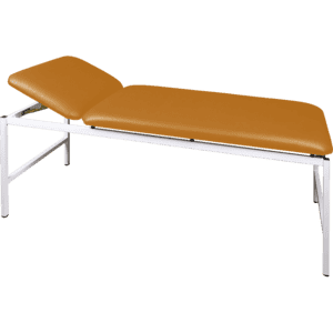 Untersuchungsliege, 2-teilig, Belastbarkeit bis 200 kg, mittelbraun, 1900x700x680mm Bild 1