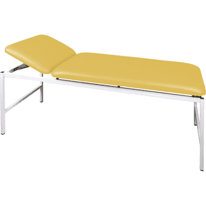 Untersuchungsliege, 2-teilig, Belastbarkeit bis 200 kg, pastellgelb, 1900x700x680mm Bild 1