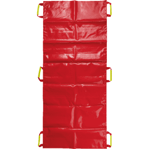 PAX Rettungstuch, EN 1865, rot, Polyester-Hochfestgewebe, bis ca.150kg, 850x1980mm Bild 1
