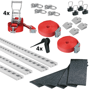 Vorteils-Set Fahrzeug - und Ladungssicherung Transporter, Schienen, Gurte, Zubehör Bild 1