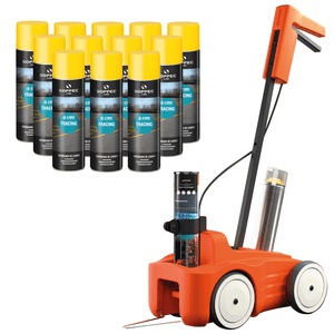 Vorteils-Set Bodenmarkierung gelb, SOPPEC LinienmarkierwagenDRIVER, 12x Farbe, gelb Bild 1