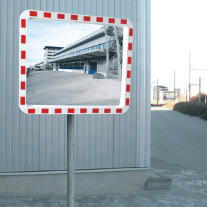 Verkehrsspiegel, sorgen für noch mehr Sicherheit, Polycarbonat, 400 x 600mm Bild 3