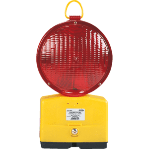 Baustellenleuchte Euro- Nitra LED, TL- geprüft, Linse:rot, Kunststoff, incl.Schlüssel Bild 1