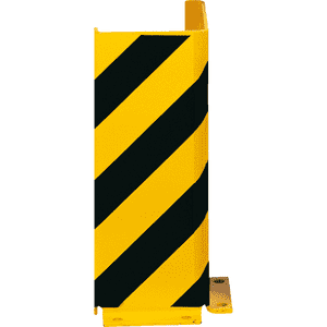 K.57 Anfahrschutzprofil, L-Form, zum Aufdübeln, gelb pulverbeschichtet, 160x400x6mm Bild 1