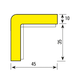 Knuffi Eckschutzprofil Typ H, selbstklebend/zum Anschrauben