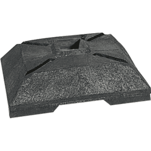 Fußplatte, Recyclingmaterial, 400 x 400mm, 12kg Bild 1