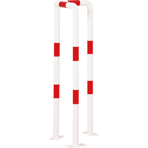 K.57 90°-Schutzwinkel light, zum dübeln, rot/weiß, Stahl, verzinkt, pulverbeschichtet, 350x1000mm Bild 1