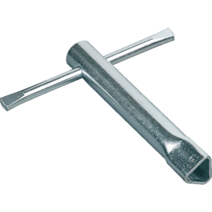 Dreikantschlüssel M10, für Absperrpfosten, Stahl, Außen: ca. 21mm, Innen: ca. 16mm Bild 1