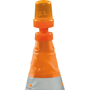 Blinkleuchte für Faltleitkegel, aufsteckbar, orange, 80g Bild 1
