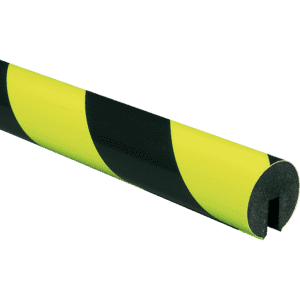 PERMALIGHT® power Kantenschutzprofil Typ B, fluoreszierend/nachleuchtend gelb/schwarz, 1m Bild 1