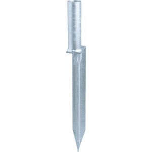 K.57 Stahleinschlagspitze mit Führung für Pfostenaufsatz, Ø 60mm Bild 1